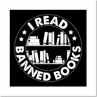 I Read Banned Books T-Shirt Posters and Art